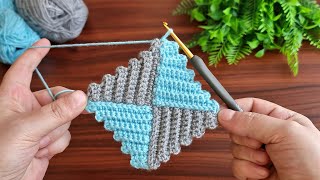 Wow 😲 Very Easy Super how to make eye catching crochetWonderful crochet motif knitting pattern [upl. by Thayer]