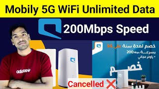 Mobily 5G Wifi Router Unlimited Data  Mobily 5G Wifi 200Mbps Speed  Mobily 5G WiFi Router Cancel [upl. by Anivid528]