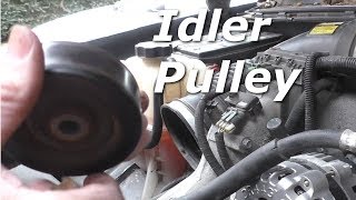 How to Replace an Idler Pulley On a Duramax Chevrolet Truck  What a bad idler pulley sounds like [upl. by Pruchno]