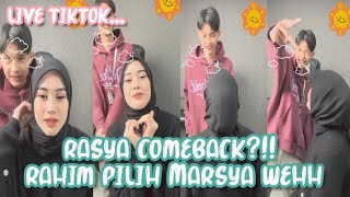 AMZ RAHIM PILIH MARSYA DARI PADA YUNI DALAM LIVE TIKTOK [upl. by Esilehs987]