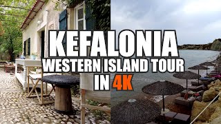 Kefalonia Greece  Western Island Tour  Xi beach Winery amp Monastery [upl. by Keon]