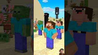 Monster School the beginning  Minecraft Short Animation World Smallest Violin AJR SHORTS [upl. by Naget517]