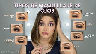 Tipos de Maquillaje de Ojos  Eyes Makeup [upl. by Abbotsen]