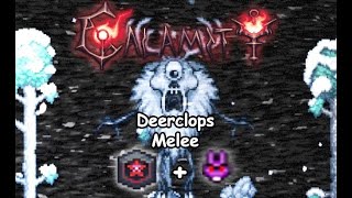 Terraria Calamity 20  DeathMaster mode  Deerclops  Melee [upl. by Aznerol]