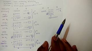 5 Binary Division method Restoring and Nonrestoring Division Algorithm [upl. by Nobell478]