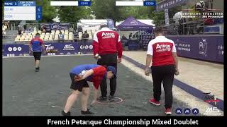 French Petanque Championship Mixed Doublet 2024 LELLOUCHE KEVIN vs LOVET LUDIVINE LAILLE LUC [upl. by Leiru868]