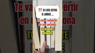 📚 5 LIBROS PARA TRANSFORMAR TU VIDA desarrollopersonal librosautoayuda librosrecomendados [upl. by Thorner]