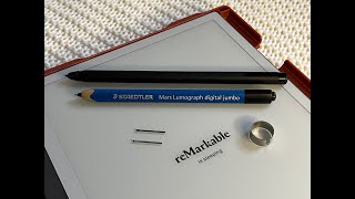 Titanium Nib Review reMarkable and Staedtler EMR Pens [upl. by Enale]