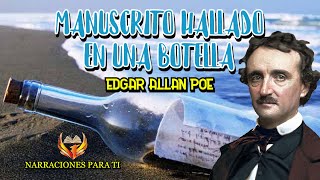 EDGAR ALLAN POE MANUSCRITO HALLADO EN UNA BOTELLA AUDIOLIBRO VOZ HUMANA ESPAÑOL SUBTÍTULOS [upl. by Anilrahc]