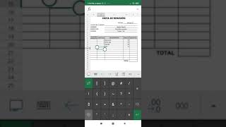 Excel en tu celular  Nota de remisión parte 2 [upl. by Danna]