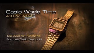 Casio World Time  A500WGA9DF  Its too cool for hipsters [upl. by Lesna]