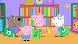 Purcelusa Peppa Biblioteca Peppa Pig in ROMANA [upl. by Nerro471]