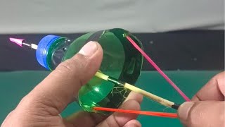 How to make Bow from plastic bottle  plastic bottle Bow Using Rubber band  Bow kaise banaye [upl. by Yvon955]