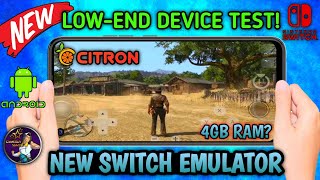 CITRON EMULATOR FOR ANDROID  LOWEND DEVICE TEST [upl. by Schechinger305]