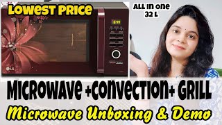 LG 32L Convection Microwave Oven Unboxing amp Demo 2022 💫 Microwave  Grill  Convection [upl. by Seiter]