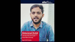 Student Experience  Mohammed Shahid HeriotWatt University [upl. by Daisi]