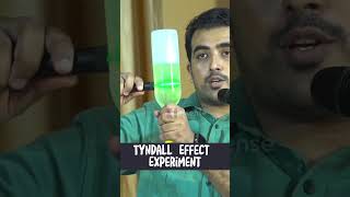 Tyndall Effect Experiment  Paulose Thomas shorts physics [upl. by Bac]