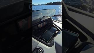 40 mph in a PONTOON Boat 😀 seadooswitch boating shorts [upl. by Pul]