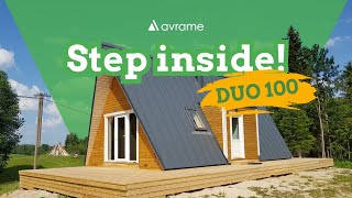 Aframe House Tour  Avrame DUO 100 [upl. by Onitram]