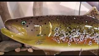 Glass Fish Art  Glass Trout amp Steelhead by Isaiah W Heyer [upl. by Anerec224]