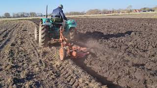 MAN Ackerdiesel 4N2 pflügen mit Krone DABZ  2 Schar Beetpflug  Oldtimer plowing Part 2 [upl. by Swayne]