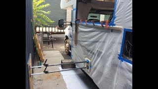 Using Epoxy Injection to Repair Water Damage on RV Camper Wall Delamination Fixed [upl. by Hsejar]