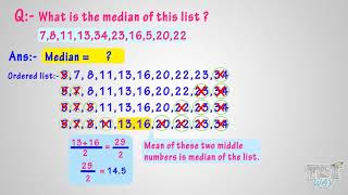 AverageVol2  Median and Range  Math  Grade5  Tutway [upl. by Aiem]