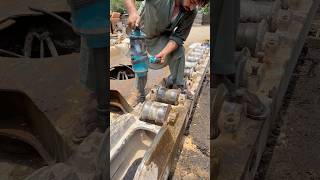 Excavator Chair Repair hydraulic machine shortsvideo excavator [upl. by Valenka896]