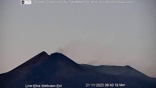 Mount Etna Volcano Live Streaming Webcam  Episode 201123 [upl. by Yatnuahc]