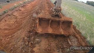 Volvo Excavator silting irrigation channel287 [upl. by Sefton]