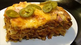 Beef Enchilada Casserole  Mexican Lasagna [upl. by Erminie810]