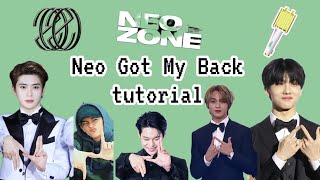 Neo Got My Back challenge tutorial NCT handsign slowmotion [upl. by Elaen]