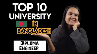 Top 10 Private University in Bangladesh for Diploma Holders [upl. by Phionna]