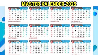 GRATIS DOWNLOAD MASTER KALENDER 2025 KALENDER JAWA HIJRIYAH DAN HARI PASARAN JAWA SKB 3 MENTRI [upl. by Yelloh]