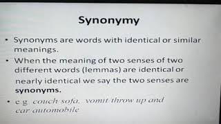 NLP Relation between lexemes and their senses [upl. by Jillana243]