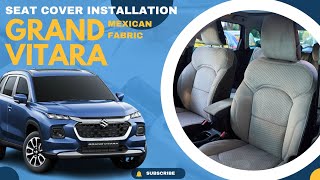 Grand Vitara Seat Cover Installation  Mexican Fabric  Fabric Car Seat Cover  truFIT Seat Covers [upl. by Anrev]