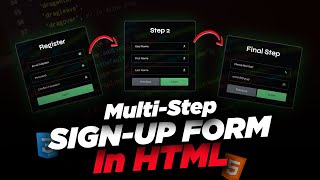 Create a MultiStep Registration Form StepbyStep Guide [upl. by Falkner]