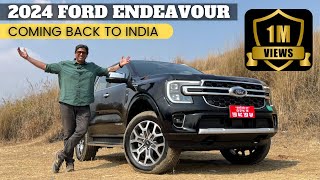 2024 Ford Endeavour  Everest is coming to India Driving it in Nepal Detailed walkaround video [upl. by Annahsat]