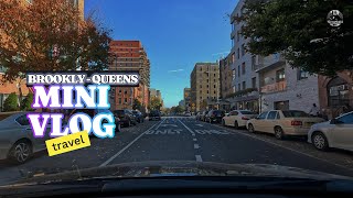 Brooklyn to Queens through BQE  New York City [upl. by Ardnekal544]