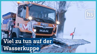 Unterwegs mit dem Winterdienst auf der Wasserkuppe  hessenschau [upl. by Eleon]