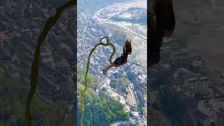 bungee jumping high altitude challenge bungee jumpingshortsvlog travel [upl. by Llener]