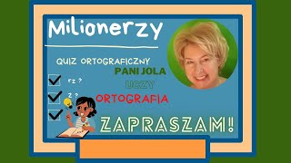 Milionerzy Quiz Ortografia  quotrzquot czy quotżquot [upl. by Rainie]