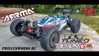 Arrma Typhon 6S TLR Unboxing and Drive [upl. by Neelahtak]