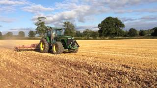 John Deere 8200 and Vaderstad Carrier [upl. by Lalitta]