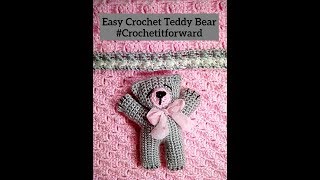 How to Crochet Easy Teddy Bear  Crochet Teddy Bear for Beginners  Super Easy Crochet Teddy Bear [upl. by Mickey]