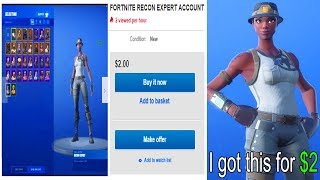 I Tried Getting RECON EXPERT Fortnite Account for 2 and this happened [upl. by Ainnat]