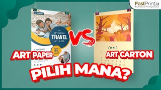 Kertas Art Paper VS Kertas Art Carton  Review Perbedaan Jenis Kertas Printer [upl. by Rozella]