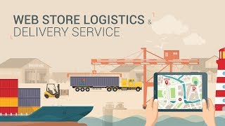 Online Store Logistics amp Delivery Service  After Effects Template [upl. by Elnore264]