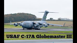 USAF C17A Globemaster III [upl. by Odarnoc]