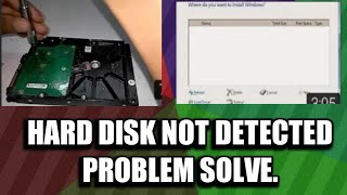 Hard disk not detected while installation windows7  Hard disk is not detected in Windows amp Bios [upl. by Gearhart946]